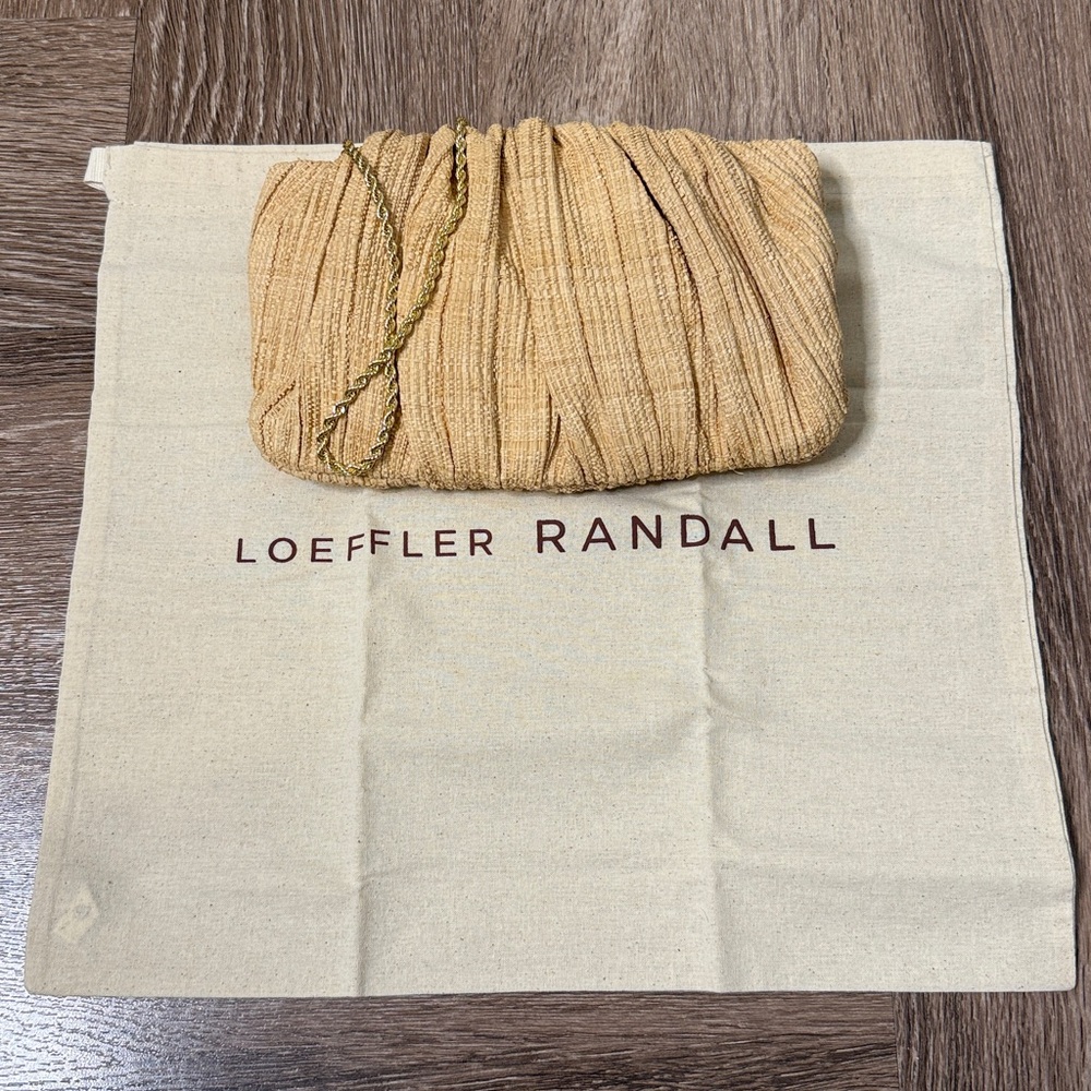 Loeffler Randall Brit Natural Flat Pleated Clutch - Picture 4 of 10